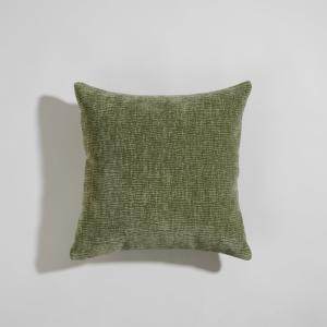 Housse de coussin texturée verte 40x40
