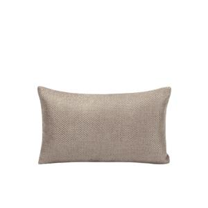 Housse de coussin tissage toile à l'effet satiné beige 28x4…