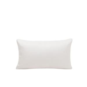 Housse de coussin tissage toile à l'effet satiné blanc 28x4…
