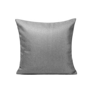 Housse de coussin tissage toile à l'effet satiné gris 50x50…