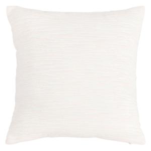 Housse de coussin tissé jacquard blanc 40x40