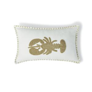 Housse de coussin toile de coton sable 50x30