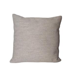 Housse de coussin unie polyester ecru 45x45 cm