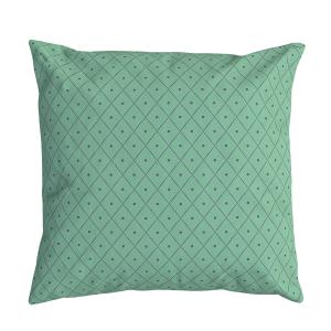 Housse de coussin velours graphique vert 45x45 cm