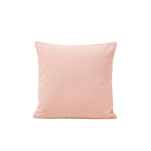 Housse de coussin velours mat au tissage dense rose 40x40 cm