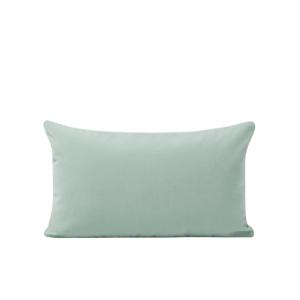 Housse de coussin velours mat au tissage dense vert 28x47 cm