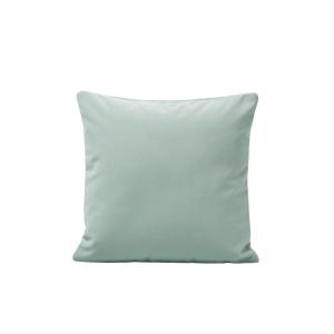 Housse de coussin velours mat au tissage dense vert 40x40 cm