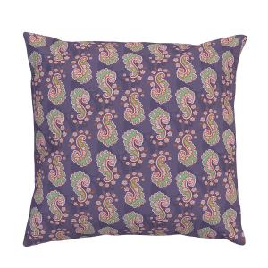 Housse de coussin velours motif graphique indien violet 45x…