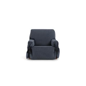 Housse de fauteuil avec des rubans bleu 80 - 120 cm