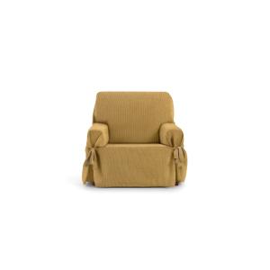 Housse de fauteuil avec des rubans jaune 80 - 120 cm