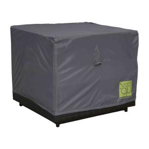 Housse de fauteuil de jardin polyester gris