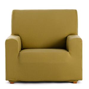 Housse de fauteuil extensible moutarde 80  130