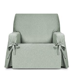 Housse de fauteuil hydrofuge 1 place avec rubans vert 80-12…