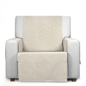 Housse de fauteuil hydrofuge 1 place écru 55 cm