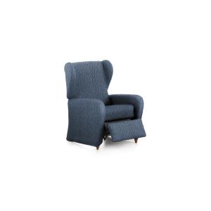 Housse de fauteuil relax extensible bleu 60 - 85 cm