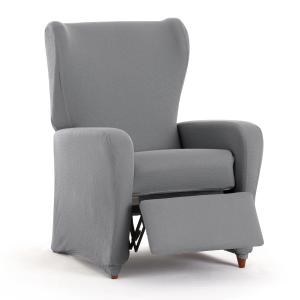 Housse de fauteuil relax extensible gris 60 - 75 cm