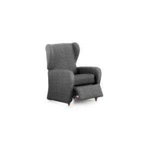 Housse de fauteuil relax extensible gris foncé 60 - 85 cm