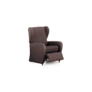 Housse de fauteuil relax extensible marron 60 - 85 cm