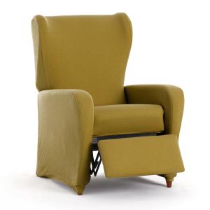 Housse de fauteuil relax extensible moutarde 60 - 75 cm