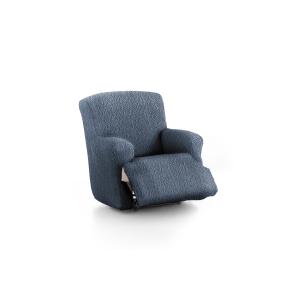 Housse de fauteuil relax XL extensible bleu 60 - 110 cm