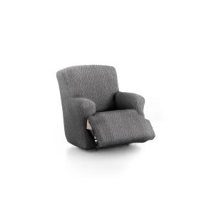 Housse de fauteuil relax XL extensible gris foncé 60 - 110…