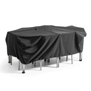 Housse de table de jardin  noir 200cm
