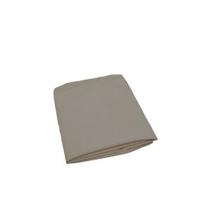 Housse de tête de lit en en velours côtele brun taupe 160x1…