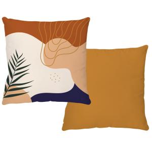 Housse et coussin garnis - velours - 40x40 cm - Orange - 99…