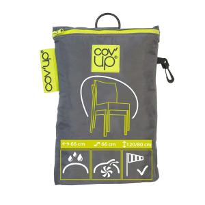 Housse pour 4 chaises de jardin empilées