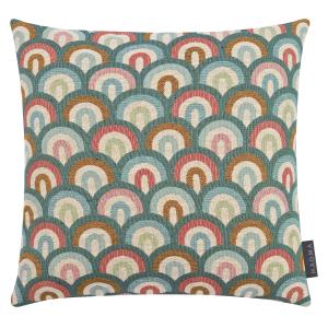 Housses de coussin jacquard motif art déco vert jade 40x40…