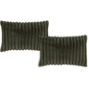 Housses de coussin moelleux imitation fourrure vert-Lot de…