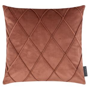 Housses de coussin velours relief pli cousu terracotta 40x4…