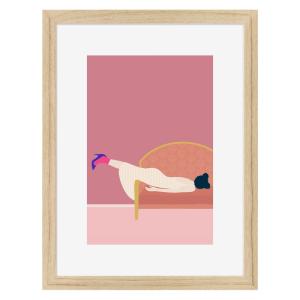 Image encadrée en chêne Décalée 30x40