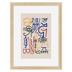 Image encadrée en chêne Déco 30x40