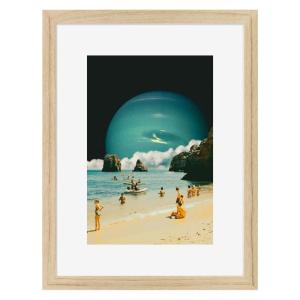 Image encadrée en chêne Eté 30x40