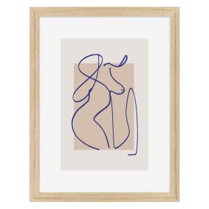 Image encadrée en chêne Féminité 30x40