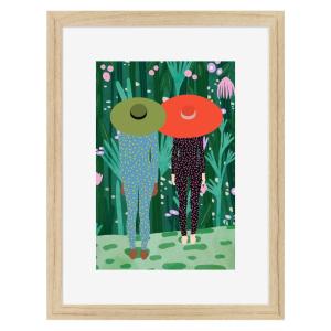 Image encadrée en chêne Naturel 30x40