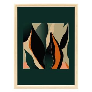 Image encadrée Végétal Abstrait 30x40 cm
