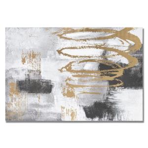 Impression sur toile abstraite multicolore 80x3x120  cm