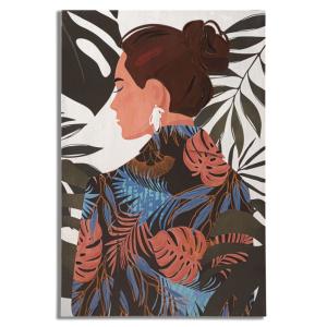 Impression sur toile femme multicolore 80x2,8x120 cm