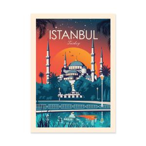 ISTANBUL - STUDIO INCEPTION - Affiche d'art 50 x 70 cm