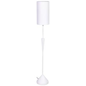Jardinière avec support en métal blanc 25,5x25,5x48h cm