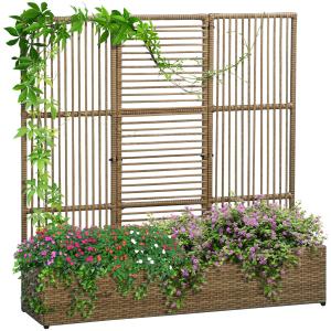 Jardinière avec treillis haut dim. 103L x 29l x 103H cm rés…