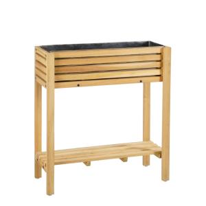 Jardinière d'extérieur Brun Bois d’acacia H75xl30xL70cm