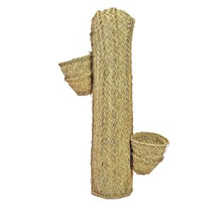 Jardinière en forme de cactus en fibres naturelles 53 cm