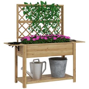 Jardinière rectangulaire sur pieds potager surélevé bois