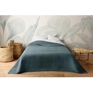 Jeté de lit uni 100% polyester bleu marine 250x260cm