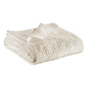 Jete  en coton craie 180 x 260 cm