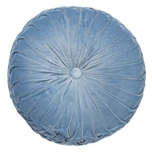 KAJA - Coussin Ø40 cm - Rond - Velours - Provincial Blue -…