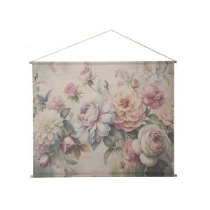 Kakemono mural fleurs pastelles 125 x 160 cm
